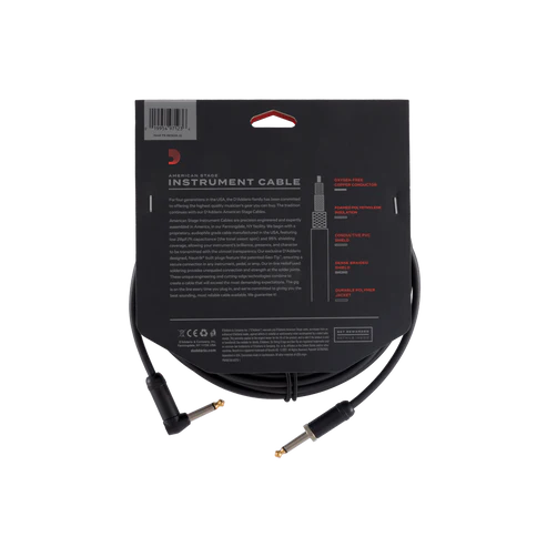 Daddario Instrument Cable PW-AMSGRA-20