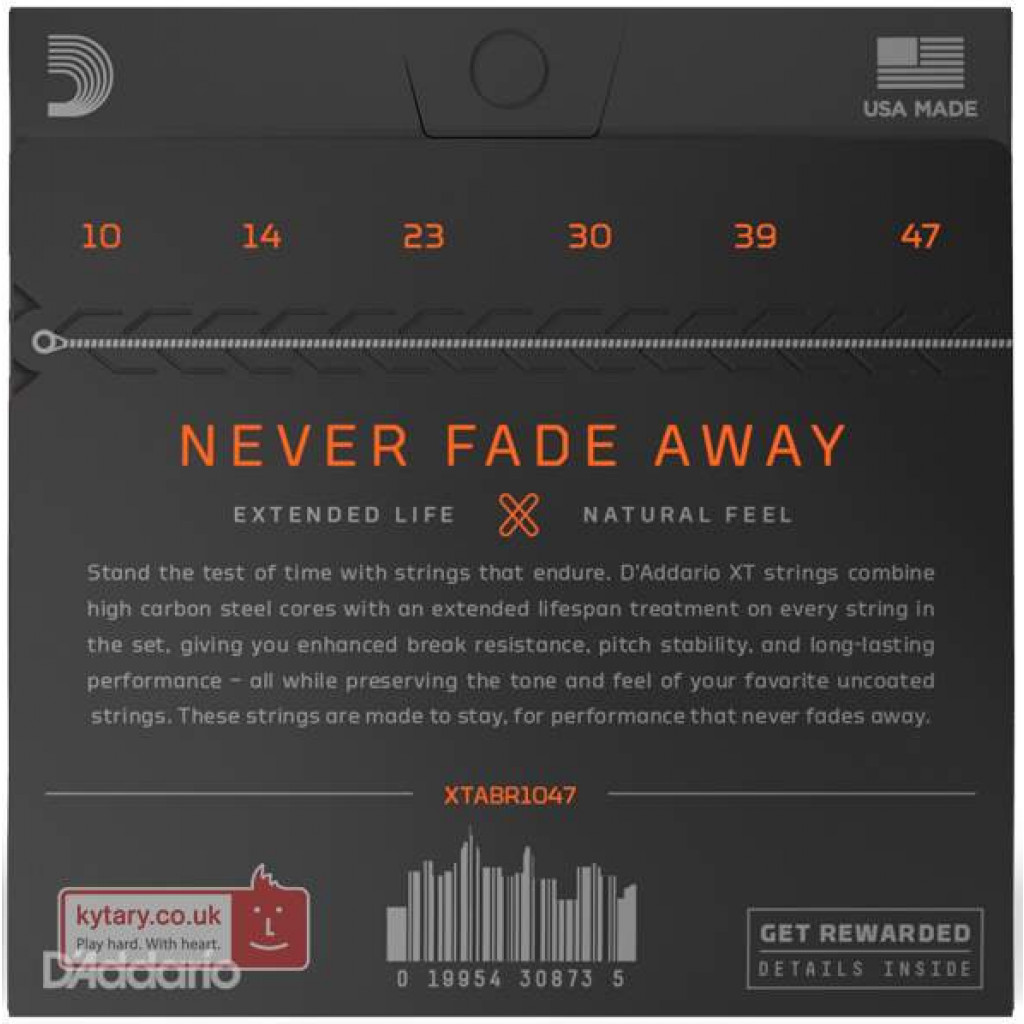 D'Addario XTABR1047 80/20 Bronze Acoustic Guitar String