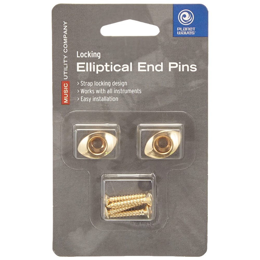 Daddario Elliptical End Pins PWEEP302 - Gold 