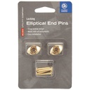 Daddario Elliptical End Pins PWEEP302 - Gold 