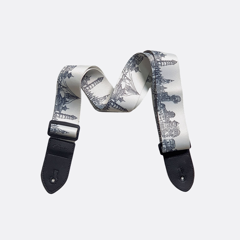 Mantra Guitar Belt - Heritage (White)