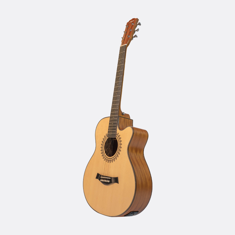 Mantra Semi Acoustic Guitar - Mukti (Natural)