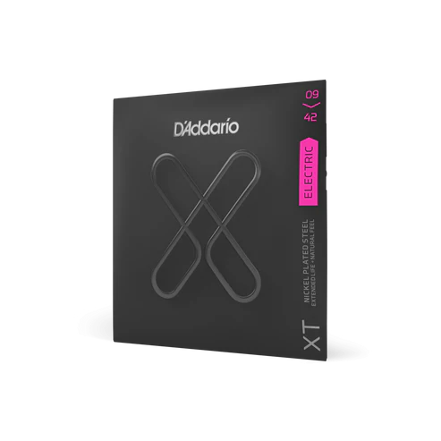 Daddario XTE0942 XT Nickel Plated Steel Electric Guitar Strings .009-.042 Super Light
