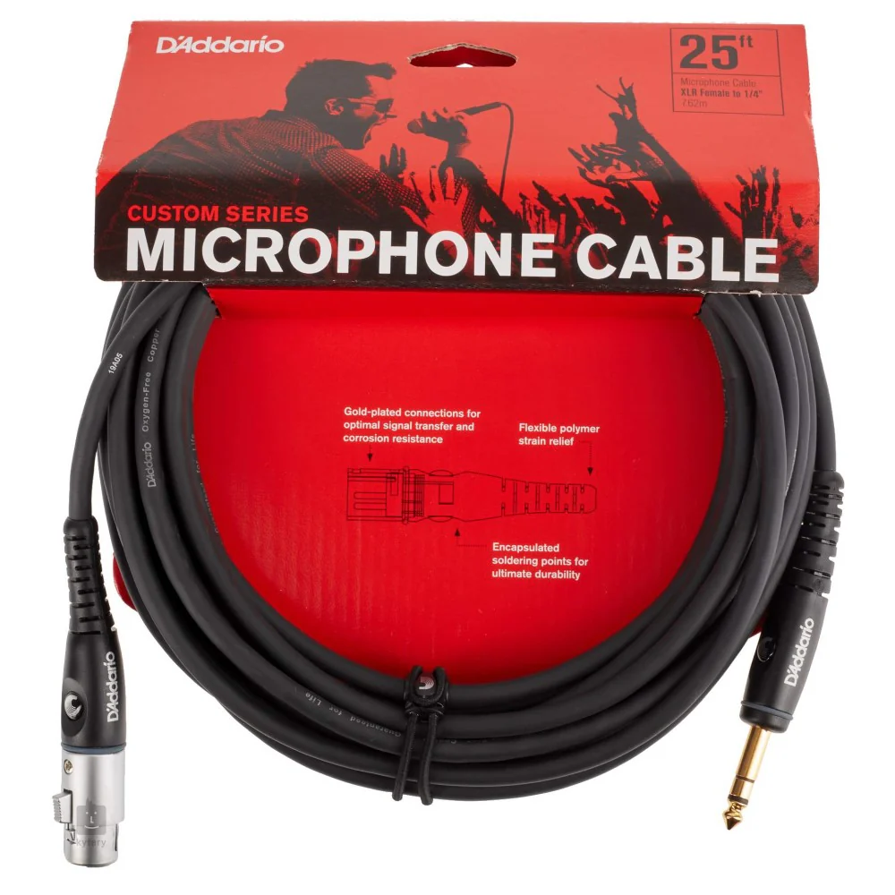 [DADDARIO31424] DADDARIO CUSTOM SERIES MICROPHONE CABLE PW-GM-25