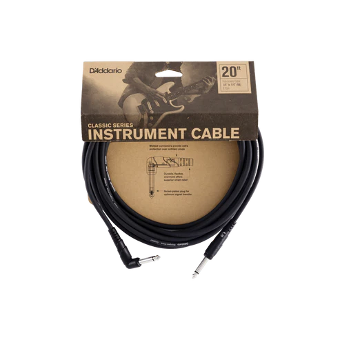 Daddario Instrument Cable PW-CGTRA-20