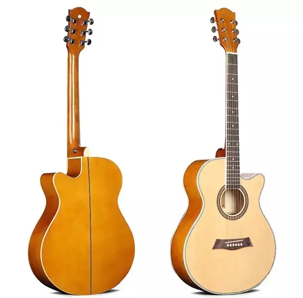 Deviser L-706 Semi-Acoustic Guitar with Tuner (Natural)