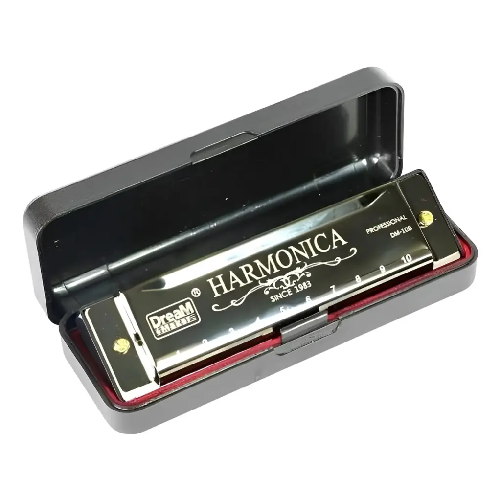 PROFESSIONAL HARMONICA DM-10B F-SCALE