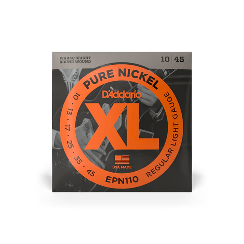 Daddario XL Pure Nickel Electric Guitar Strings EPN110 - Regular Light, 10-45 