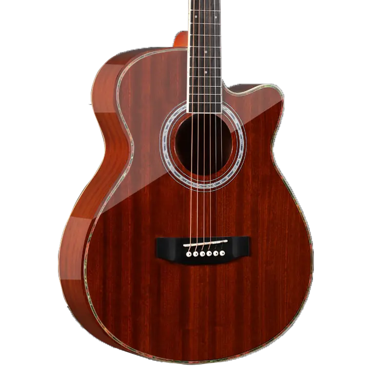 [EA 31] SQOE EA 31 Semi Acoustic Guitar (BROWN)