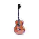 Cate 765 NG Traveling Guitar with Tuner(Brown) (COMBO-BAG, STRING, BETL, CAPO 1-PICK)
