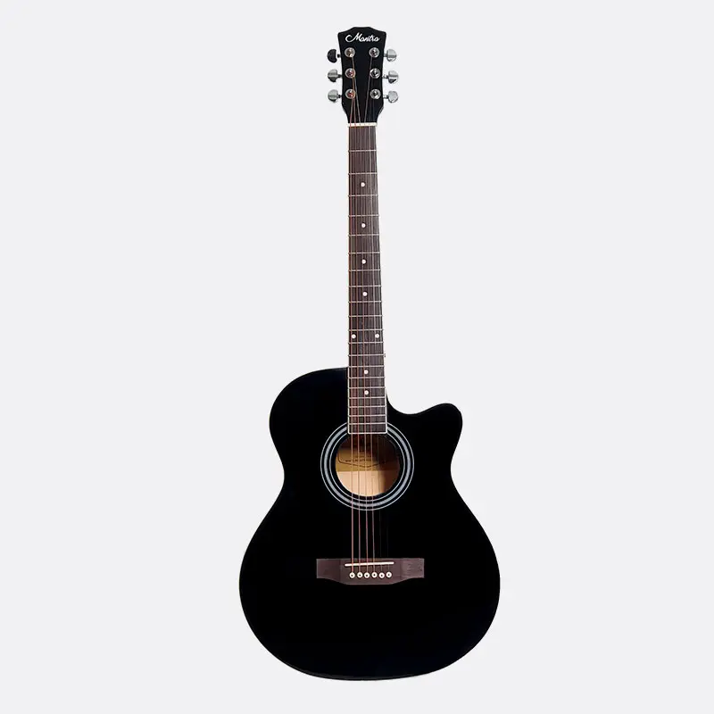 Mantra Acoustic Guitar Karma-NON EQ(Black)(Combo-Bag, string, belt, capo, 1-Pick)
