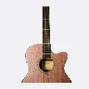 Deviser Semi-Acoustic Guitar (LS-550-40-BW) (Combo-Bag, string, belt, capo, Pick)