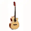 CARAVAN MUSIC HS 4020 WITH EQ (NATURAL) (Combo-Bag, string, belt, capo, Pick)