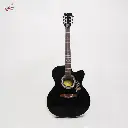 PLUTO 150 NORMAL ACOUSTIC GUITAR - (BLACK) (combo-bag, pick, capo, string) New