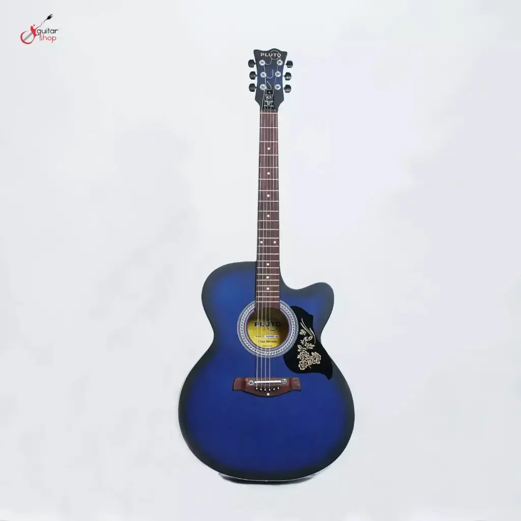 PLUTO 150 NORMAL ACOUSTIC GUITAR - (BLUE) (combo-bag, pick, capo, string) New