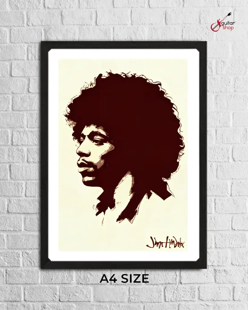 Jimi Hendrix (Small 12" X 8")