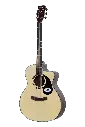 Saga Sf-600Gc-Nat Grand Concert Cutaway Acoustic Guitar (Natural) - Wood (Combo-Belt, capo, winder, cloth)