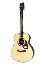Saga Gs-600 Traveller Acoustic Guitar (Natural) - Wood (Combo-Belt, capo, winder, cloth)