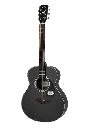 Saga Gs-600-BK Traveller Acoustic Guitar (Black) (Combo-Belt, capo, winder, cloth)