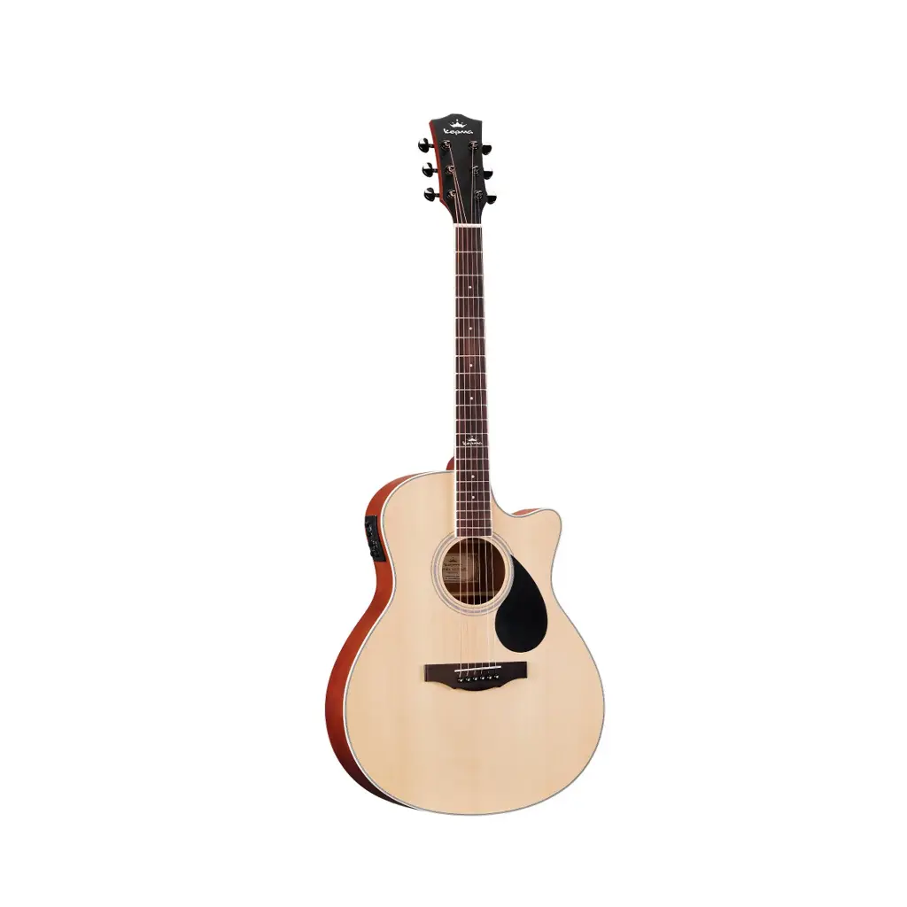 Kepma A1CE Semi Acoustic Guitar Natural with Bag (SC)