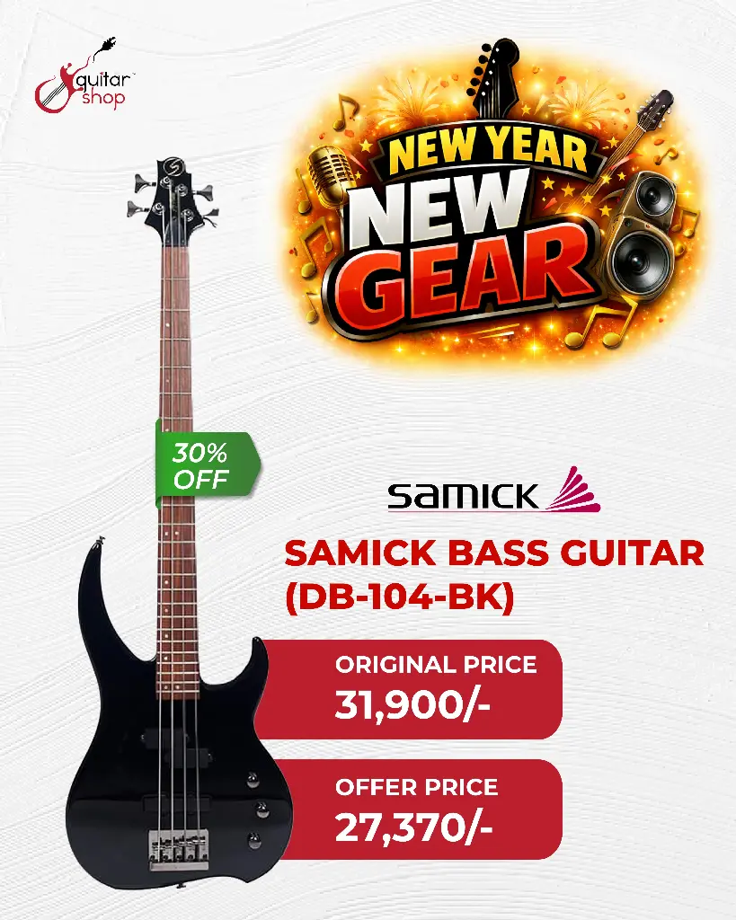 SAMICK Guitar (DB-104-BK) with Bag (SC)