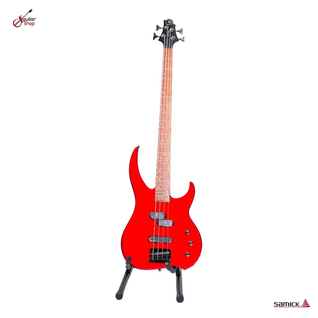 Samick Bass Guitar (DB-104-MR) with Bag (SC)