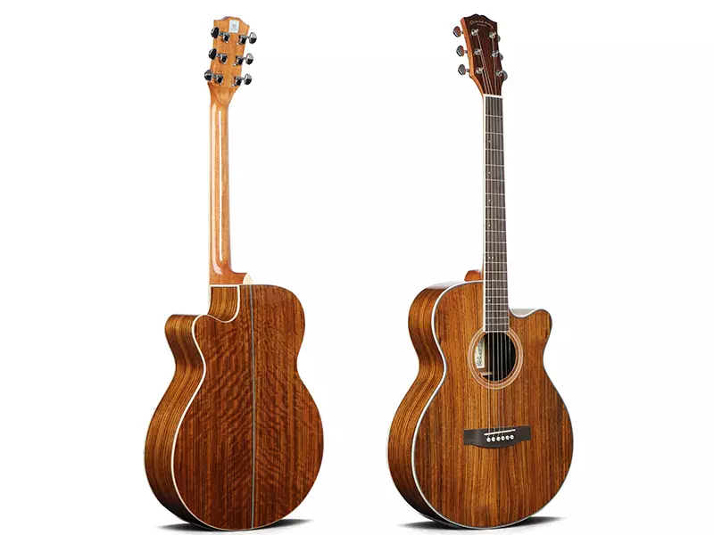 Oriental Cherry Semi-Acoustic Guitar (W-215-40) (Combo-Bag, string, belt, capo, Pick) New