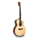 Deviser Semi-Acoustic Guitar with Tuner L-T2-40 (Natural) (Combo-Bag, string, belt, capo, Pick) New
