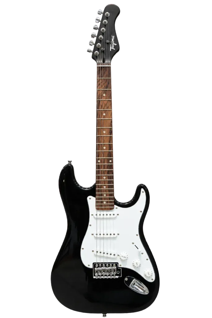 Tagima Electric Guitar (Black) (Combo-Bag, String, Belt, Capo, 1-Pick)